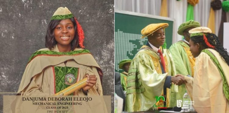 Historic Achievement at Landmark University: Danjuma Deborah Ele-Ojo Emerges as First-Ever 5.0 CGPA Graduate