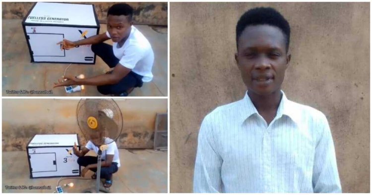 Nigerian Graduate Showcases Innovative, Noiseless Fuelless Generator After 13-Year Journey