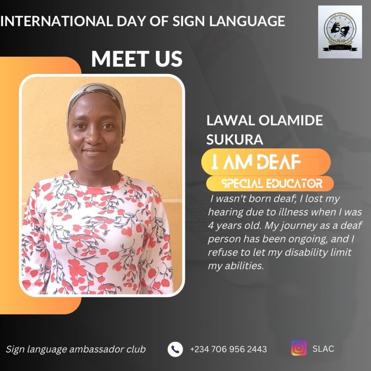 FCE OYO Student, Miss Deaf Queen Seeks Support to Brighten Deaf Children's Futures in Nigeria