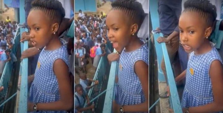 Young Nigerian Schoolgirl's Impressive Speech During Assembly Stuns the Internet