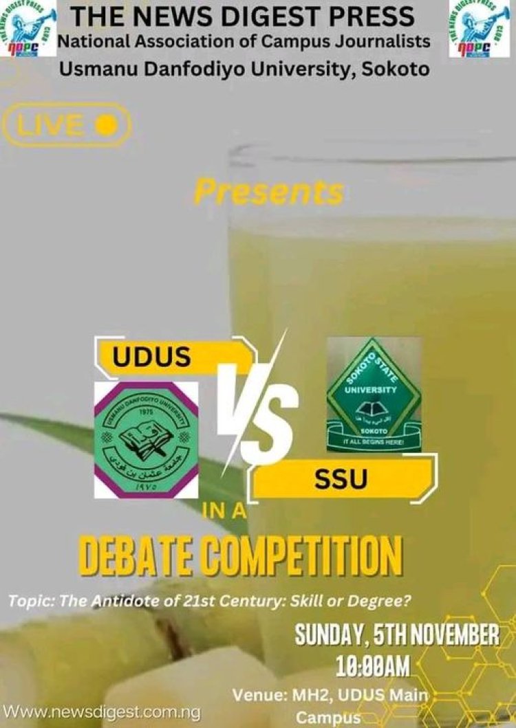 SSU and UDUS to Clash in Debate Contest at The News Digest Press Festival