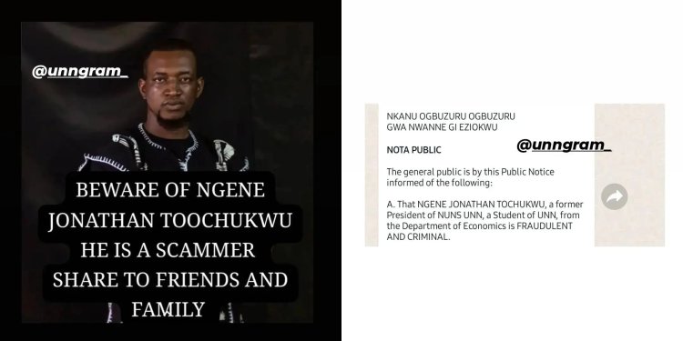 UNN Graduate Arrested for Theft and Fraud, Accused of Swindling Fellow Students and Businesses