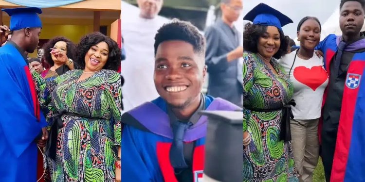 Nigerian Actress Jaiye Kuti's Son Bags Law Degree From Afe Babalola University