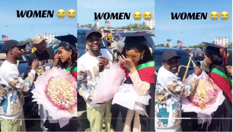Female Graduate Cries As Boyfriend Take Back Car Gift After She Mentioned Another Man’s Name