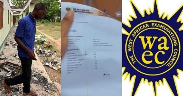 Unusual WAEC Result Stirs Attention as Nigerian Student Prints and Displays Grades in Math and English