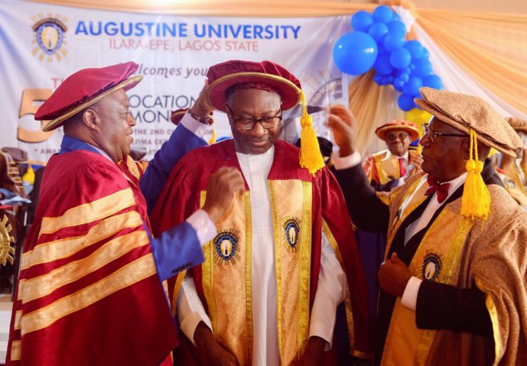 Nigerian Billionaire Femi Otedola Donates N750 Million to Augustine University Students