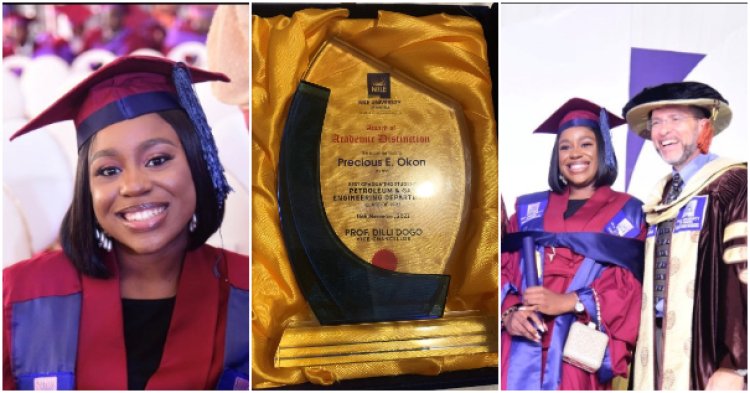 Exceptional Nigerian Lady Graduates As A Petroleum Engineer With Perfect 5.00 CGPA, Wins Scholarship Up Till PhD