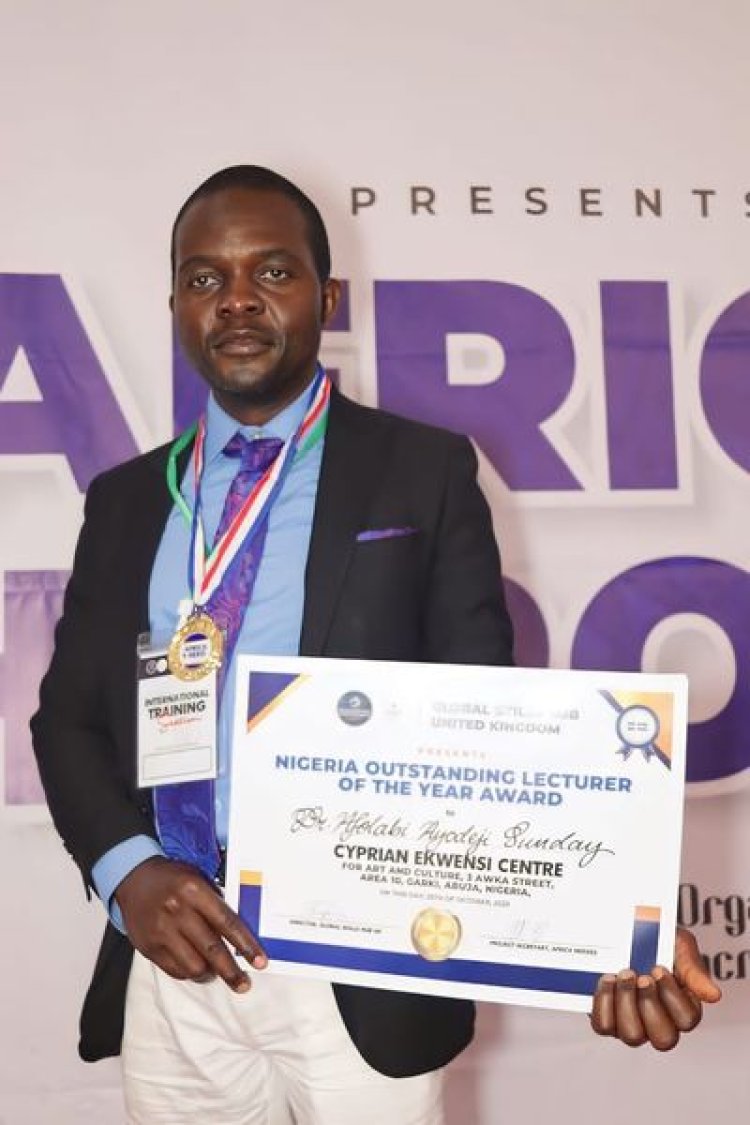 FUTA Alumnus and Lecturer, Dr. Ayodeji Sunday Afolabi, Named Nigeria's Outstanding Lecturer of the Year