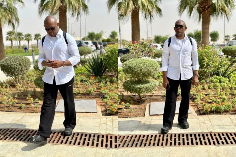 Tony Elumelu's Casual Riyadh Look, Fans React to His School Boy Style With a Backpack - "Riyadh Season"