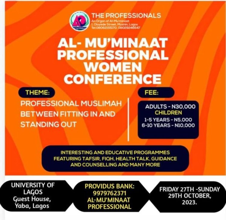 UNILAG Guest House to Host Al-Mu'minaat Professional Women Conference - An Unmissable Event!