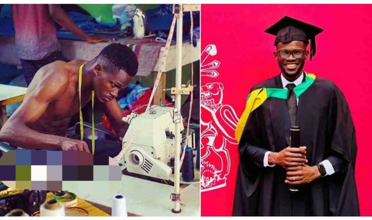 Brilliant Nigerian Man Elevates from Local Tailor to Master's Degree in Fashion from UK University