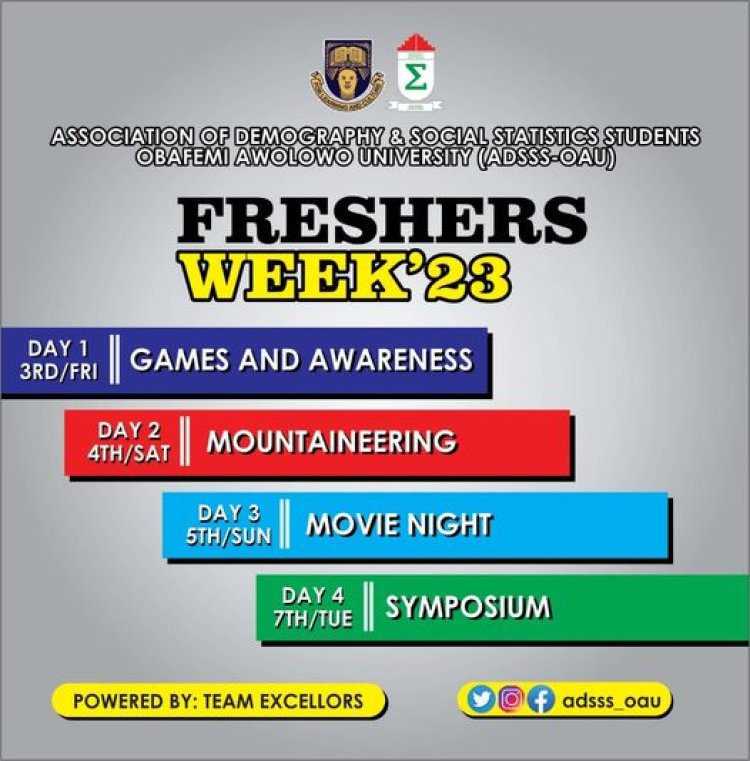 Obafemi Awolowo University Unveils Exciting Lineup for Fresher's Orientation Week