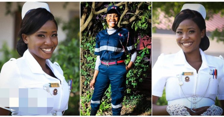 Young African Lady who used to work as security guard to pay her school fees finally bags degree in Nursing
