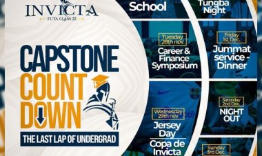 FUTA Class of 2022 Announces Exciting Graduating Week Activities