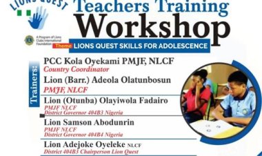 Lions Clubs International District 404B3 & 404B4 Present 'LIONS QUEST TEACHERS TRAINING WORKSHOP' to Empower Educators for the Future