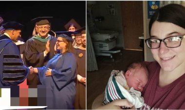 9-month-old pregnant woman graduates from US university, receives her certificate while in labour