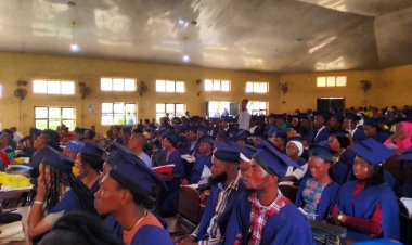 UI  Students with Federal College of Education (Special) Oyo Holds Matriculation for Fresh Students