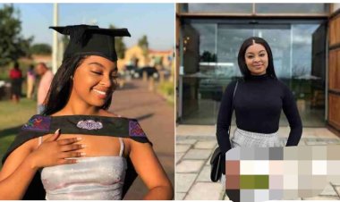 Young African Lady bags Bachelor’s degree in Economics, becomes first-ever graduate in her family