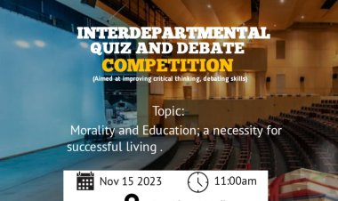 Nigerian Universities Education Students' Association (UI-FCES) Presents Interdepartmental Academic Showdown