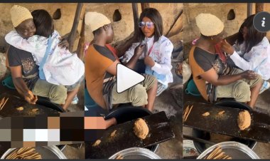 "I was trained in school from this business" - Nigerian Lady’s Heartwarming Visit to Mother's Kuli Kuli Shop after Graduation Goes Viral