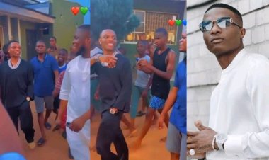 Checkout the lovely moment Wizkid paid a visit to his secondary school in Ijebu Ode