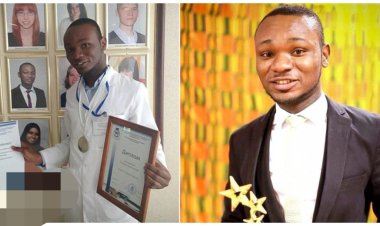 Brilliant Nigerian man with a degree in Architecture wins scholarship to study Medicine in Russia, graduates with 5.00GPA