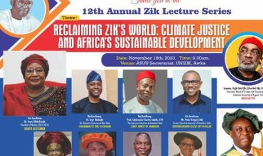 UNIZIK's 12th Annual Zik Lecture Series to Showcase Former Malawi President Dr. Joyce Banda as Guest Lecturer, Chaired by Oyo State Governor Dr. Seyi Makinde