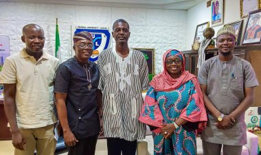 Kogi State Chapter of the US Exchange Alumni paid a courtesy visit to the Vice-Chancellor at the main campus of the Federal University Lokoja