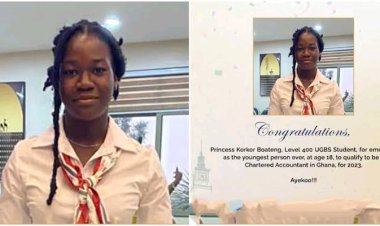 18-Year-Old Prodigy Princess Korkor Boateng Makes History as Youngest Chartered Accountant in Ghana