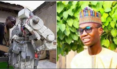 17-Year-Old Nigerian Boy Who Built Remote Controlled Robot Wins University Scholarship