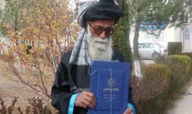 60-Year-Old Celebrates Graduation from Paktia University