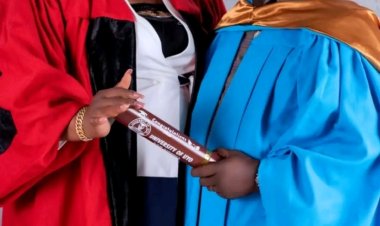 Academic Power Couple Achieves Remarkable Milestone: Husband Graduates with Third Master's, Wife Earns PhD