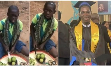 Young Nigerian Orange Seller, Ayomide Adeoye, Graduates with Scholarship After Viral Video