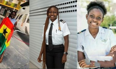 Audrey Maame Esi Swatson Makes History as Ghana's Youngest Female Commercial Pilot at 21