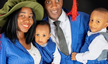 A Nigerian man, who sold his brand-new Toyota Camry Spider to fund his and his wife's Ph.D. studies, celebrates their academic triumphs