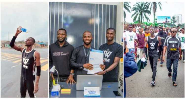 Graduate Who Completed 5-Day Marathon from Lagos to Port Harcourt Awarded Plots of Land