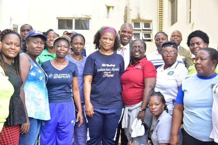 FUTA Women Forum Marks 40th Anniversary with Sensitization Walk Led by Vice Chancellor Professor Adenike Oladiji