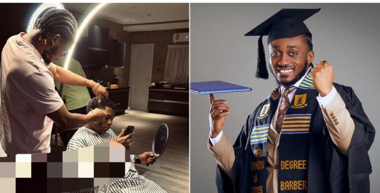 Young African Barber Achieves Master's Degree in Communication While Running Thriving Business