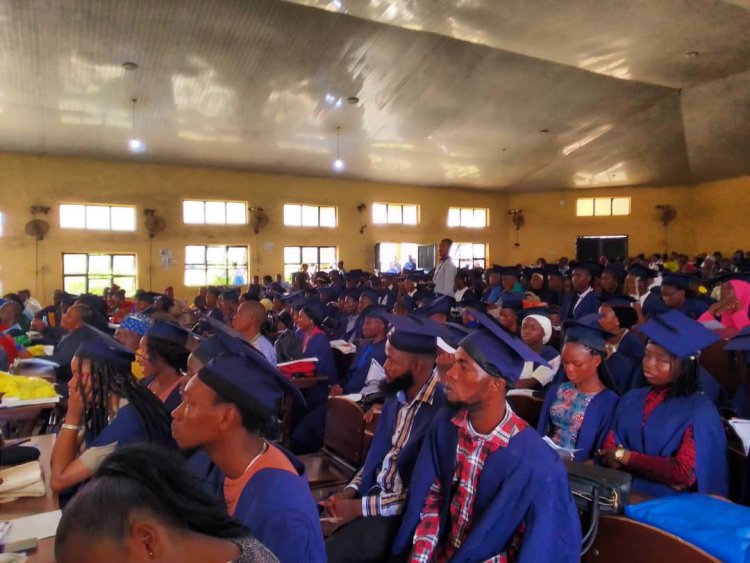 UI  Students with Federal College of Education (Special) Oyo Holds Matriculation for Fresh Students