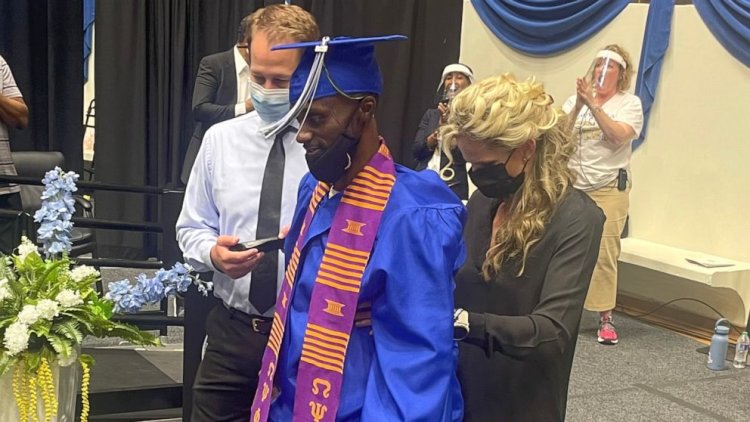 Triumph Over Adversity: Paralyzed Man Walks Across Stage to Receive Bachelor's Degree