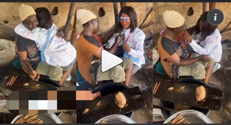 "I was trained in school from this business" - Nigerian Lady’s Heartwarming Visit to Mother's Kuli Kuli Shop after Graduation Goes Viral