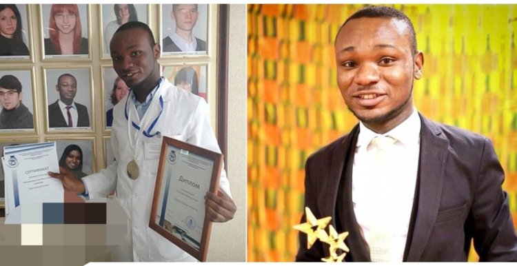 Brilliant Nigerian man with a degree in Architecture wins scholarship to study Medicine in Russia, graduates with 5.00GPA