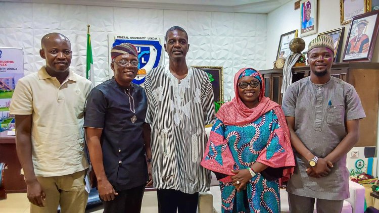 Kogi State Chapter of the US Exchange Alumni paid a courtesy visit to the Vice-Chancellor at the main campus of the Federal University Lokoja