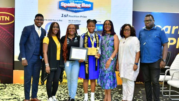 Rising Star: Kate Ene David Triumphs Over 11,000 Competitors to Win 2022 MTN Spelling Bee Competition