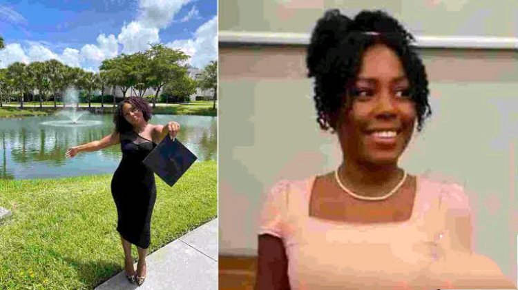 Young Lady who works 18 hours everyday to fund her education finally graduates from US university, celebrates achievement