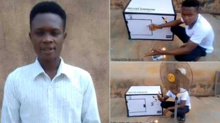 Nigerian Inventor Overcomes Adversity, Builds Fuelless Generator After 15 Attempts
