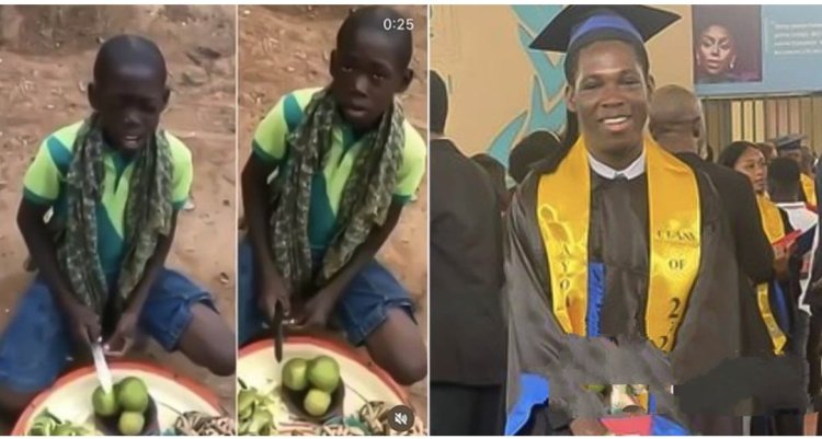 Young Nigerian Orange Seller, Ayomide Adeoye, Graduates with Scholarship After Viral Video