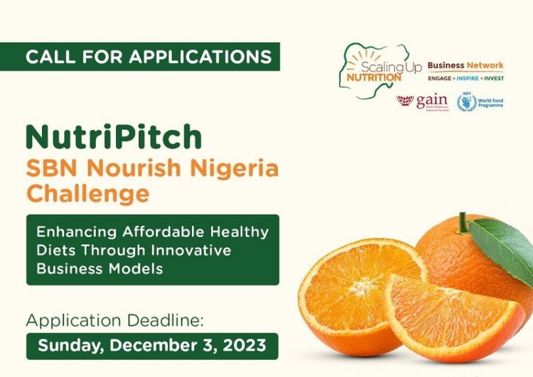 SBN Nourish Nigeria Challenge 2023: Calling Agribusiness Entrepreneurs for Impactful Change
