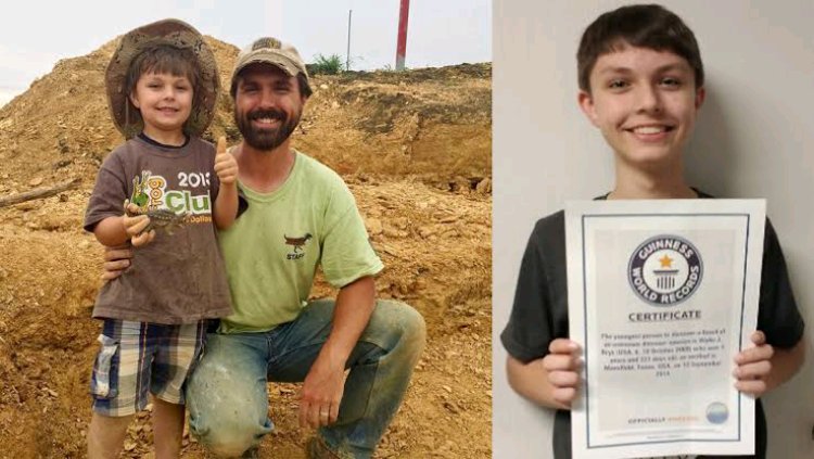 11-Year-Old  Pupil Wylie Brys Achieves Remarkable Feat, Discovers 100-Million-Year-Old Dinosaur Fossil at Age 4