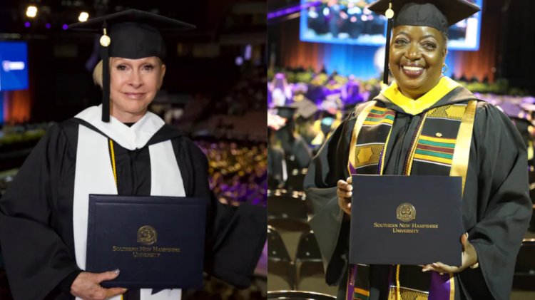 Grandmothers Defy Age: Marilyn Barth, 75, and Robyn Roberts, 63, Celebrate Graduation from Southern New Hampshire University, Inspiring Generations